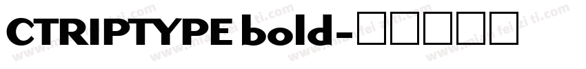 CTRIPTYPE bold字体转换